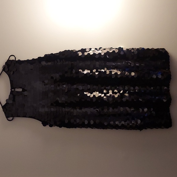 I.N.C. International Concepts Sequins Shift Dress Deep Black Size XL - Picture 2 of 9